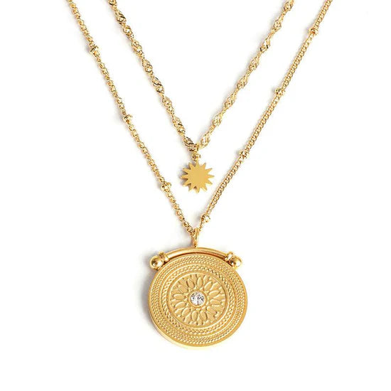Aurea | Vintage Coin Layered Necklace