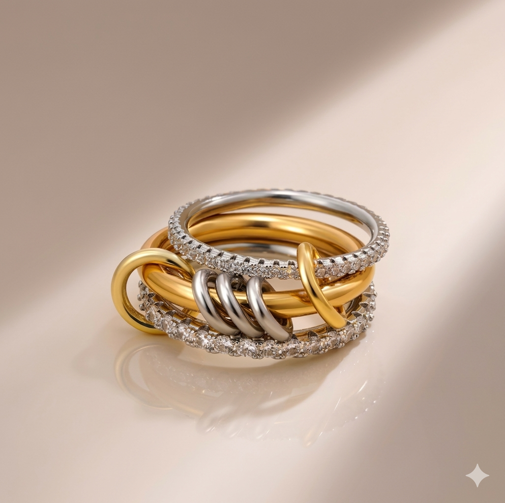 Aurea | Cubic Zirconia Stack Ring